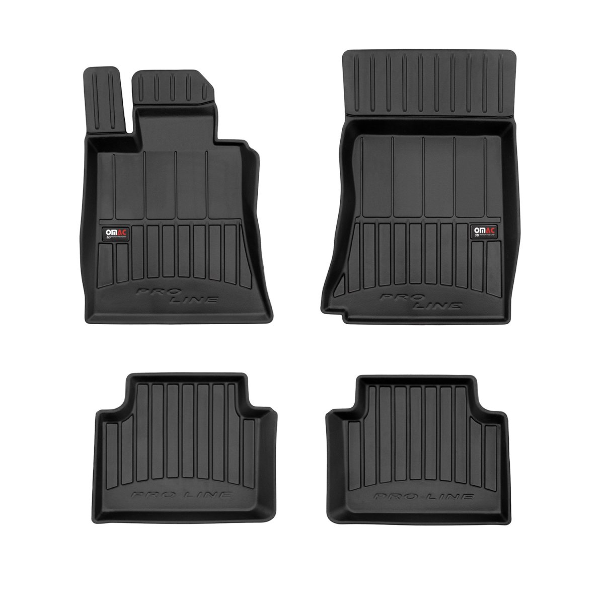 Alfa Romeo Giulia Floor Mats - Omac - Proline Premium TPE - RWD - Black Alfa Romeo Giulia Floor Mats - Omac - Proline Premium TPE - RWD - Black